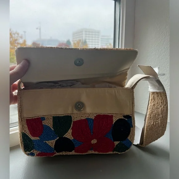 Sol and Mer Multicolor Flower Beaded Bag JCPenney - Picture 11 of 11